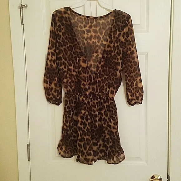 Cheetah Print Romper - Picture 2 of 2